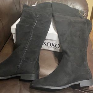 New black over the knee boots